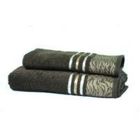 Рушник махровий Home Line "Perseus" (темно-коричневий), 70х140см 96700