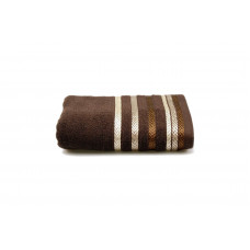 Рушник махровий Shamrock "Bianna" (темно-коричневий), 50х90см 94368