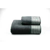 Рушник махровий Home Line "Eirene new" (сірий), 50х90см 103500