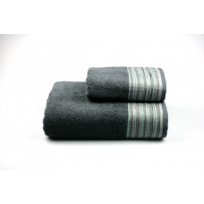 Рушник махровий Home Line "Eirene new" (сірий), 50х90см 103500