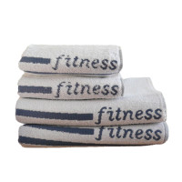 Рушник махровий Shamrock "Fitness" (білий), 30х110см 94418