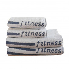 Рушник махровий Shamrock "Fitness" (білий), 30х110см 94418