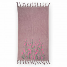 Рушник велюровий Home Line "Spring" (рожевий), 68х127см 126242