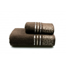 Рушник махровий Home Line "Perseus new" (темно-коричневий), 50х90см 103515