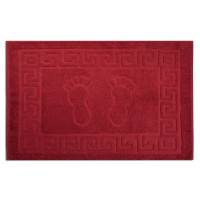 Рушник махровий (килимок) Home Line "Ніжки" (червоний), 50х70см 135806