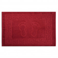 Рушник махровий (килимок) Home Line "Ніжки" (червоний), 50х70см 135806