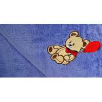 Рушник (куточок) махровий Home Line "Ведмедик з кулькою" (блакитний), 75x75см 125404