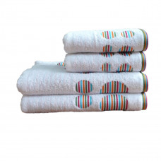 Рушник махровий Shamrock "Rainbow" (білий), 50х90см 94396