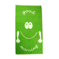 Рушник махровий Home Line "Smile good morning" (зелений), 50х90см 111661