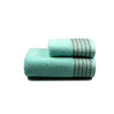 Рушник махровий Home Line "Eirene new" (бірюзовий), 50х90см 103502
