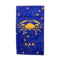 Рушник велюровий Home Line "Зодіак Рак" (синьо-жовті), 50х90см 117284