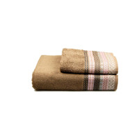 Рушник махровий Home Line "Етно" (коричневий), 70х140см 98416