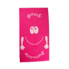 Рушник махровий Home Line "Smile good morning" (рожевий), 70х140см 112140