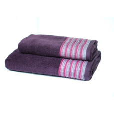 Рушник махровий Home Line "Eirene" (фіолетовий), 50х90см 96662