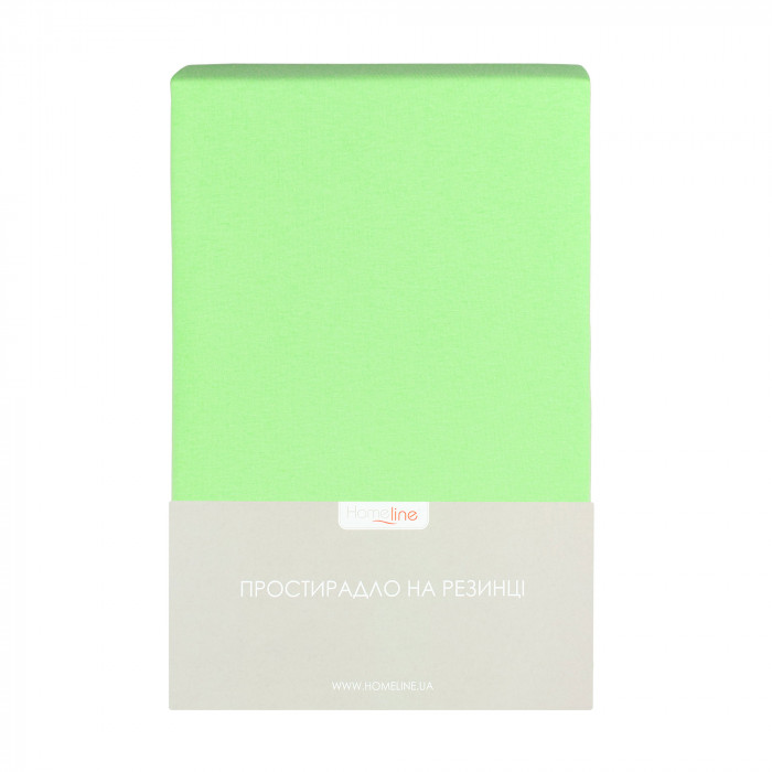 Простирадло трикотажне на резинці Home Line (салатовий) 180х200см 160216