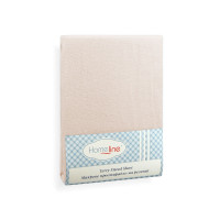 Простирадло махрове на резинці Home Line (бежеве) 90х200см 123191