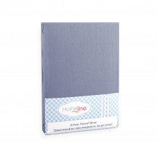 Простирадло трикотажне на резинці Home Line (сіре) 180х200см 113817