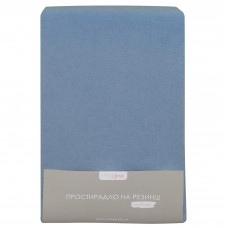 Простирадло махрове на резинці Home Line (індіго) 90х200см 160814