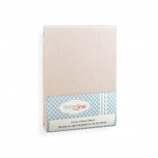 Простирадло махрове на резинці Home Line (бежеве) 140х200см 123200