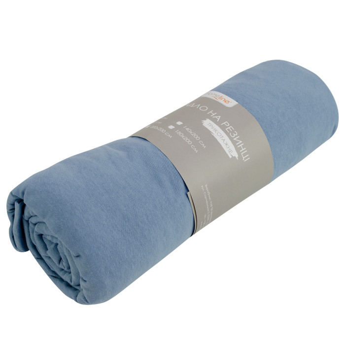 Простирадло трикотажне на резинці Home Line (сіро-блакитне) 180х200см 154855
