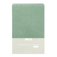Простирадло махрове на резинці Home Line (хакі) 140х200см 160818