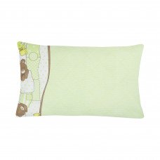 Наволочка бязева Home Line"Ведмежата" (гороховий) 40х60см 163386