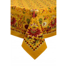 Скатертина "Ягідки" (кремова) 180х280см 135087