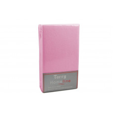 Простирадло махрове на резинці Home Line (рожеве) 140х200см 105506