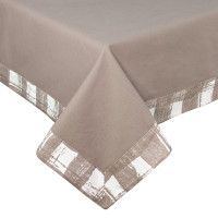 Скатертина з рамкою (капучино) 140х220см 158360