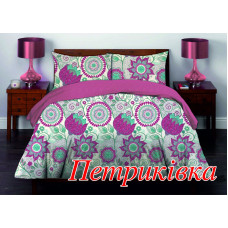 Двоспальний комплект постільної білизни Home Line "Петриківка" 70х70 122817