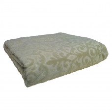 Простирадло махрове Home Line "Monogram" (зелене) 150х200см 101910