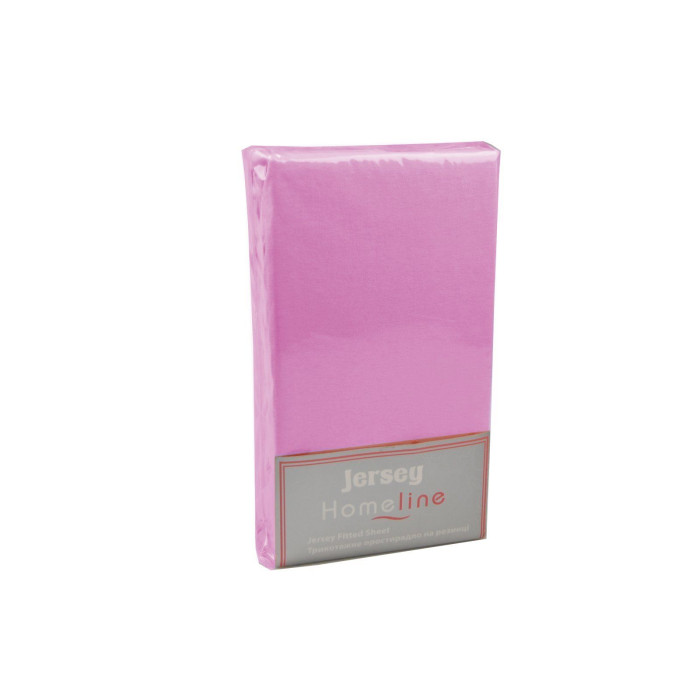 Простирадло трикотажне на резинці Home Line (рожеве) 180х200см 105464