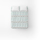 Простирадло бязеве Home Line "Хвиля" (бірюзова) 145х215см 163845