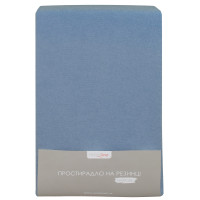 Простирадло махрове на резинці Home Line (індіго) 200х200см 160843
