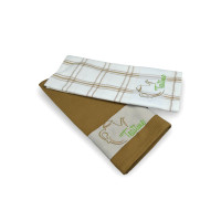 Набір рушників вафельних кухонних 2 шт. Home Line «Чай» (коричневий) 45х70см 142350
