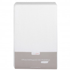 Простирадло махрове на резинці Home Line (біле) 90х200х20см 155180