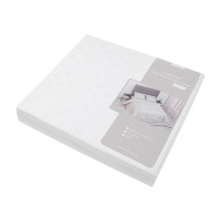 Євро комплект постільної білизни Home Line "Жакард горошок" (білий) 168006