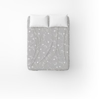 Простирадло бязеве Home Line "Волошки білі на сірому" 150х215см 165392