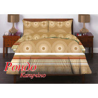 Півтораспальний комплект постільної білизни Home Line "Рондо" (капучіно) 50х70 "кейс" 124565