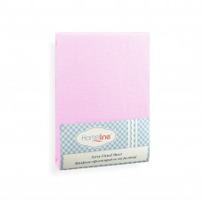 Простирадло махрове на резинці Home Line (рожеве) 160х200см 123207