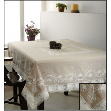 Скатертина "BK011" (бежева) 140х180см 105025
