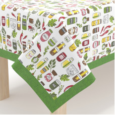 Скатертина Home Line "Спеції" (салатовий) 140х180см 162766