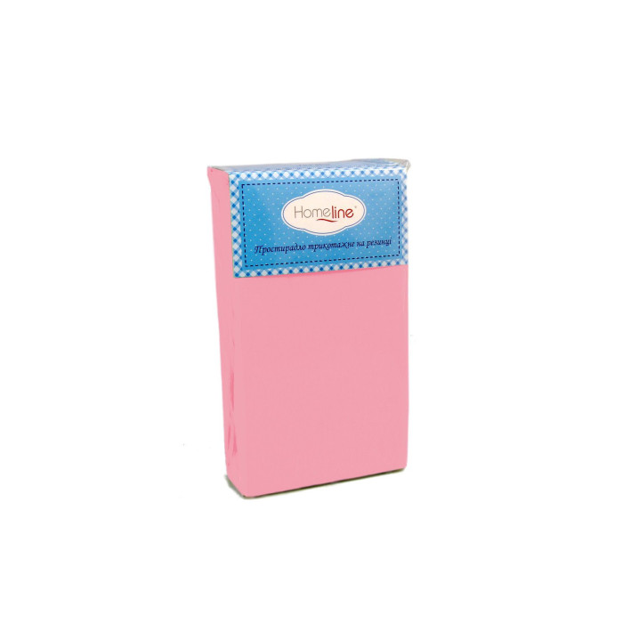 Простирадло трикотажне на резинці Home Line (рожеве) 160х200см 110430