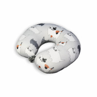 Подушка-рогалик дорожня Home Line "Киця" 30х30см 137061