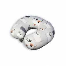 Подушка-рогалик дорожня Home Line "Киця" 30х30см 137061