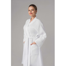Халат вафельний XXL кімоно Home Line (білий) 136922