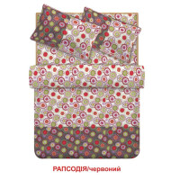 Двоспальний комплект постільної білизни Home Line "Рапсодія" (червоний) 95672