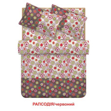 Двоспальний комплект постільної білизни Home Line "Рапсодія" (червоний) 95672