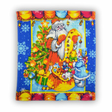 Рушник вафельний кухонний Home Line "Дід Мороз" 50х60см 129290