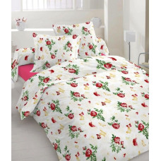 Двоспальний комплект постільної білизни Home Line "Метелик" (бордовий) 70х70 105111